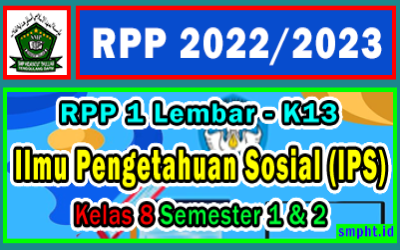 RPP 1 Lembar IPS Kelas 8 SMP Semester 1 dan 2 Tahun 2022-2023 Lengkap