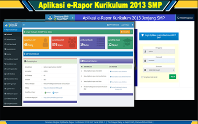 Aplikasi e-Rapor SMP Kurikulum 2013 V.2022.1