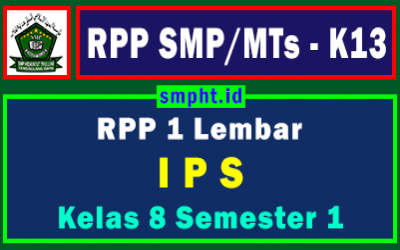 RPP 1 Lembar IPS Kelas 8 Semester Ganjil Tahun 2021