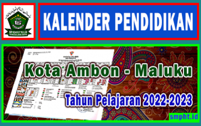Kalender Pendidikan 2022/2023 Kota Ambon Provinsi Maluku (PDF)