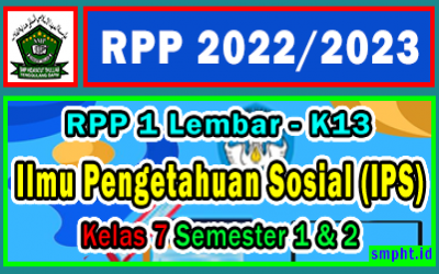 RPP 1 Lembar IPS Kelas 7 Semester 1 & 2 Tahun 2022/2023